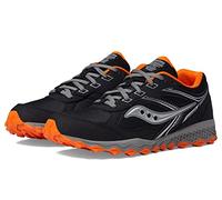Saucony Cohesion Tr14 Unisex para niños con Encaje a la Punta, Negro/Naranja, 1 Big Kid