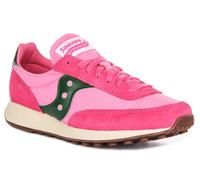SAUCONY Jazz Original Ante Nylon Cordones Mujer Zapatillas En Blanco Rojo Ru 3 -