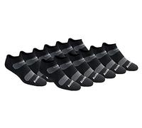 Saucony Men's Big & Tall Multi-Pack Mesh Ventilating Comfort Fit Performance No-Show Socks, Black (12 Pairs), Shoe Size: 15-17
