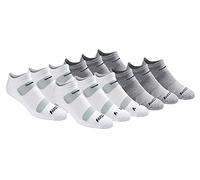 Saucony Men's Performance with Ventilation No Show Socks, Grey Asst, 10-13 Sock/6-12 Shoe, 14 Pair