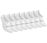 Saucony No Show Cushioned Invisible Liner Socks, Available in S-l (8, 16 Pairs) Calcetines, Blanco (8 Pares), Pack Mujer