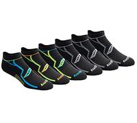 Saucony Paquete m ltiple de calcetines Bolt Performance Comfort Fit No-Show para hombre, Negro (6 Pares), 15-17 Big