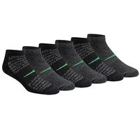 Saucony Paquete múltiple de calcetines invisibles de malla para hombre, ajuste cómodo, ajuste cómodo, color negro Repreve (6 pares), talla L, Black Repreve (6 Pares), Large