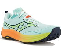 Saucony - Zapatillas de trail - Peregrine 16 Aqua/Citron para Mujer - Talla 40,5 - Azul Azul 40.5