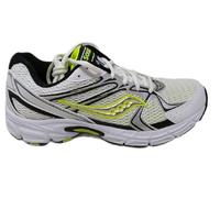 Saucony Ride Millenium, Zapatillas de correr unisex S70812-49, blanco plateado y amarillo, malla transpirable, suela de goma, Blanco Plata Amarillo, 40 EU
