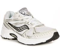 SAUCONY Ride Millennium Metalizadas Detalles Y2K Malla Trainer Blanco Plata GB 3