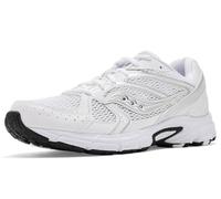 Saucony Ride Millennium para mujer, Blanco/Plateado, 7.5 Women/6 Men