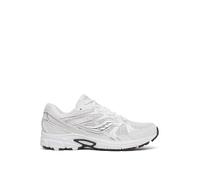 Saucony Ride Millennium para mujer, Blanco/Plateado, 7.5 Women/6 Men
