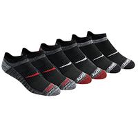 Saucony Rundry Bolt Performance No-Show Socks, Available in M-XXL (6, 12, 18 Pairs) Calcetines para Correr, Rojo Surtido (6 Pares), Large (Pack de 6) para Hombre
