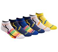 Saucony Paquete múltiple de Calcetines Invisibles de Ajuste cómodo y Rendimiento, Surtido Brillante (6 Pares), Shoe Size: 5-8 (Pack de 6) para Hombre