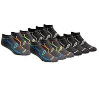 Saucony Rundry Bolt Performance No-Show Socks, Available in M-XXL (6, 18 Pairs) Calcetines para Correr, Gris (12 Pares), L (Pack Hombre