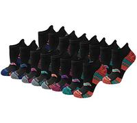 Saucony RunDry - Calcetines deportivos para mujer, con lengüeta en el talón, disponibles en tallas S-L (8, 16, 24 pares), Oscuros surtidos (16 pares), S