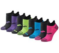 Saucony RunDry - Calcetines deportivos para mujer, con lengüeta en el talón, disponibles en tallas S-L (8, 16, 24 pares), color negro multicolor (8 pares), talla M, Negro multicolor (8 pares), M