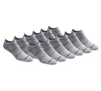 Saucony Rundry Mesh Ventilating Comfort Fit Performance No-Show Socks, Available in M-XXL (6, 18 Pairs) Calcetines, Gris Basic (12 Pares), Large (Pack Hombre