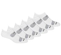 Saucony Rundry Mesh Ventilating Comfort Fit Performance Tab Socks, Available in M-XL (6, 12 Pairs) Calcetines, Blanco (6 Pares), Large (Pack de 6) para Hombre