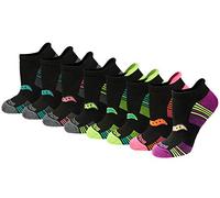 Saucony Rundry Performance Heel Tab Athletic Socks, Available in S-l (8, 16, 24 Pairs) Calcetines para Correr, Negro Surtido (8 Pares), Shoe Size: 5-7 (Pack de 8) Mujeres
