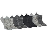 Saucony RunDry Performance Super Lite Calcetines deportivos invisibles para mujer, (8 pares), Gris Fashion (8 pares), M