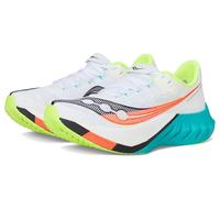 Saucony Tenis Endorphin PRO 4 para mujer, Blanco/Mutante, 44.5 EU