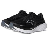 Saucony Tenis de Correr Guide 18 para Mujer, Negro/Blanco, 8.5 Wide