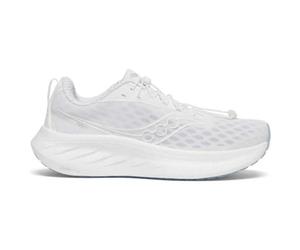 Saucony Tenis de correr Ride 18 para mujer, Blanco frío, 5