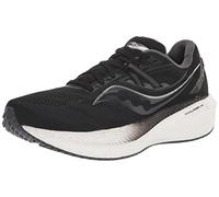 Saucony Tenis de correr Triumph 20 para hombre, Negro/Blanco, 11.5 Wide