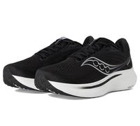 Saucony Tenis Ride 18 para Hombre, Negro/Blanco, 12