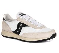 Saucony Trainer 80 Suela EVA Completa Mujer Trainer Blanco Negro UK 5-7