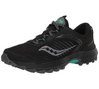 Saucony Women's Excursion TR15 Trail Running Shoe, Black/Jade, 7