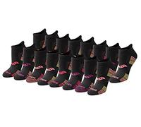 Saucony Women's Performance Heel Tab Athletic Socks (8, Black Rose Assorted (16 Pairs), Shoe Size: 10-13