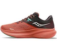 Saucony Women's Ride 16 Sneaker, SOOT/Basalt, 9