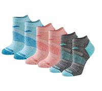 Saucony Women's Selective Cushion Performance No Show Athletic Sport Socks (6 & 12, Fashion Assorted (6 Pairs), Shoe Size: 10-13