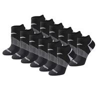 Saucony Women's Selective Cushion Performance No Show Athletic Sport Socks (6, Black Basic (12 Pairs), Shoe Size: 10-13
