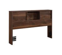 Sauder Harvey Park Cabecera de madera de ingeniería matrimonial/queen en nogal grande