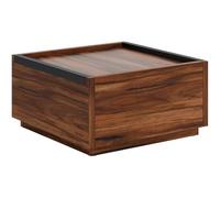 Sauder Manhattan Gate - Mesa de centro cuadrada moderna, 78,8 cm de largo x 78,6 cm de ancho x 40,8 cm de alto, acabado de acacia brillante