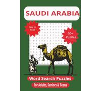 Saudi Arabia Word Search Puzzle Book for Adults, Seniors & Teens | 55 Puzzles Celebrating Culture, Landmarks & Traditions