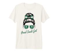 Saudi Girl Arabia Saudita Colores Bandera Game Day Ganador Spirit Camiseta Premium