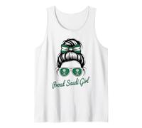 Saudi Girl Arabia Saudita Colores Bandera Game Day Ganador Spirit Camiseta sin Mangas