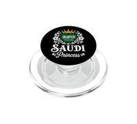 Saudi Princess Saudi Arabia Flag Proud Saudi Girl PopSockets PopGrip para MagSafe
