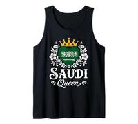 Saudi Queen Saudi Arabia Flag Proud Saudi Woman Camiseta sin Mangas