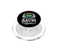 Saudi Queen Saudi Arabia Flag Proud Saudi Woman PopSockets PopGrip para MagSafe