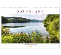 Sauerland - Land der tausend Berge (Wandkalender 2026 DIN A3 quer), CALVENDO Monatskalender: Das Sauerland wird wegen seiner vielen Berge als Land der tausend Berge bezeichnet.