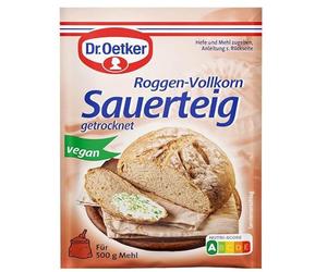 Sauerteig getrocknet - Roggen-Vollkorn - Masa Madre Natural en Polvo para Pan Artesano - Ideal para Recetas de Pan Ligeras y Sabrosas - Compatible con Dr.Oetker - 15g
