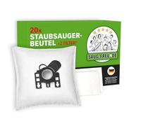SAUG-FREUnDE | 20 bolsas de aspiradora compatibles con SWIRL M 50, M50, H 41, H41, MENALUX 3100 MIELE tipo F / J / M, F/J/M (MI2)