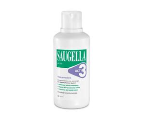 Saugella Acti3 - Limpiador íntimo triple de protección con tomillo y extracto de zinc con efecto protector contra las molestias de la intimidad, 500 ml