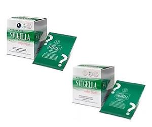Saugella nocturna y diurna Cotton Touch 12 compresas noche + 14 Compresas Día con Alas de algodón 100% hipoalergénica