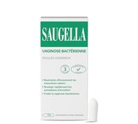 Saugella - Vaginosis bacteriana de triple acción - Huevos - Tratamiento de la vaginosis bacteriana - Neutraliza los malos olores - Alivia las molestias vaginales - 7 huevos vaginales