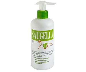 Saugella YouFresh - Limpiador íntimo antibacteriano, pH 4.5, con extracto de tomillo y caléndula, frescura, adecuado para mujeres jóvenes y adolescentes, 200 ml