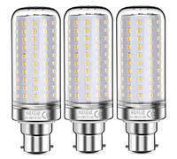 SAUGLAE Bombillas LED de 26W, Bombillas Incandescentes Equivalente de 200W, Blanco Cálido de 3000K, 3000 lm, Bombillas de Bayoneta B22, 3 Piezas