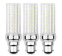 SAUGLAE Bombillas LED de Maíz de 20W, Bombillas Incandescentes Equivalente de 150W, Blanco Frío de 6000K, 2300 lm, Bombillas de Bayoneta B22, 3 Piezas