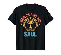 Saul World'S Best Dad Día del Padre Cumpleaños Camiseta